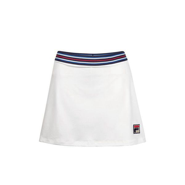 Saia Curta Fila Mulher Branco - Fila Heritage A Line Portugal Lojas,ZWJC-21678